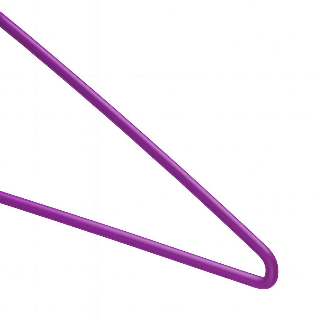 Premium Purple Metal Coat Hangers 10 Gauge - Plain