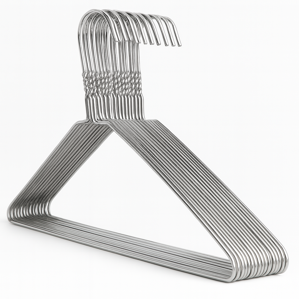 Galvanised Metal Coat Hangers - Plain