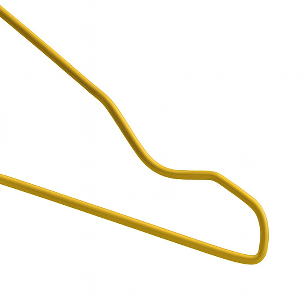 Premium Gold Metal Coat Hangers 10 Gauge - Notched
