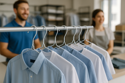 White Metal Coat Hangers - Plain