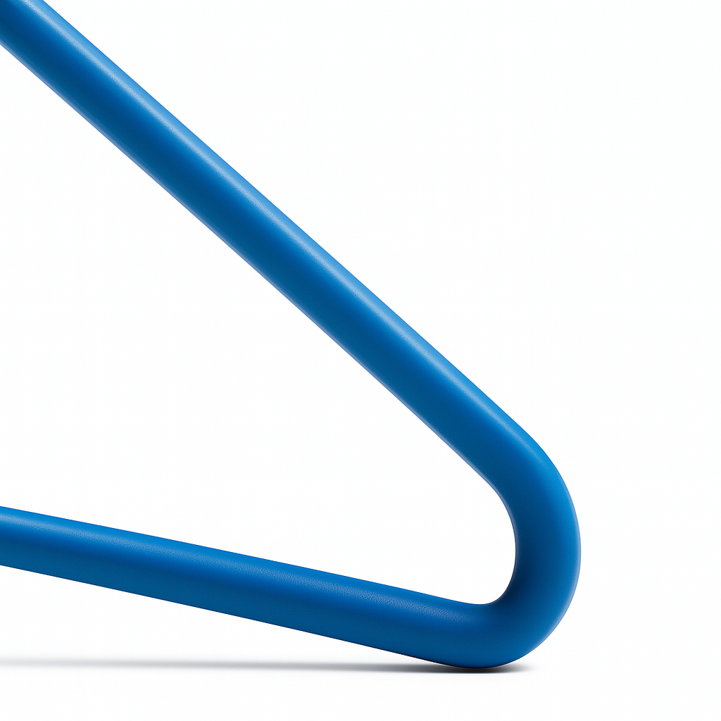 Blue Metal Coat Hangers - Plain