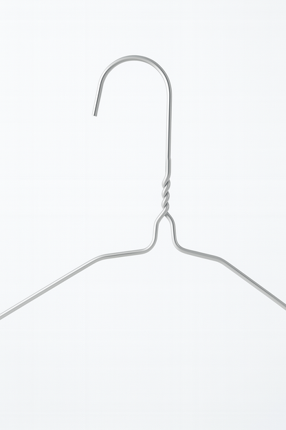 Galvanised Metal Coat Hangers - Plain